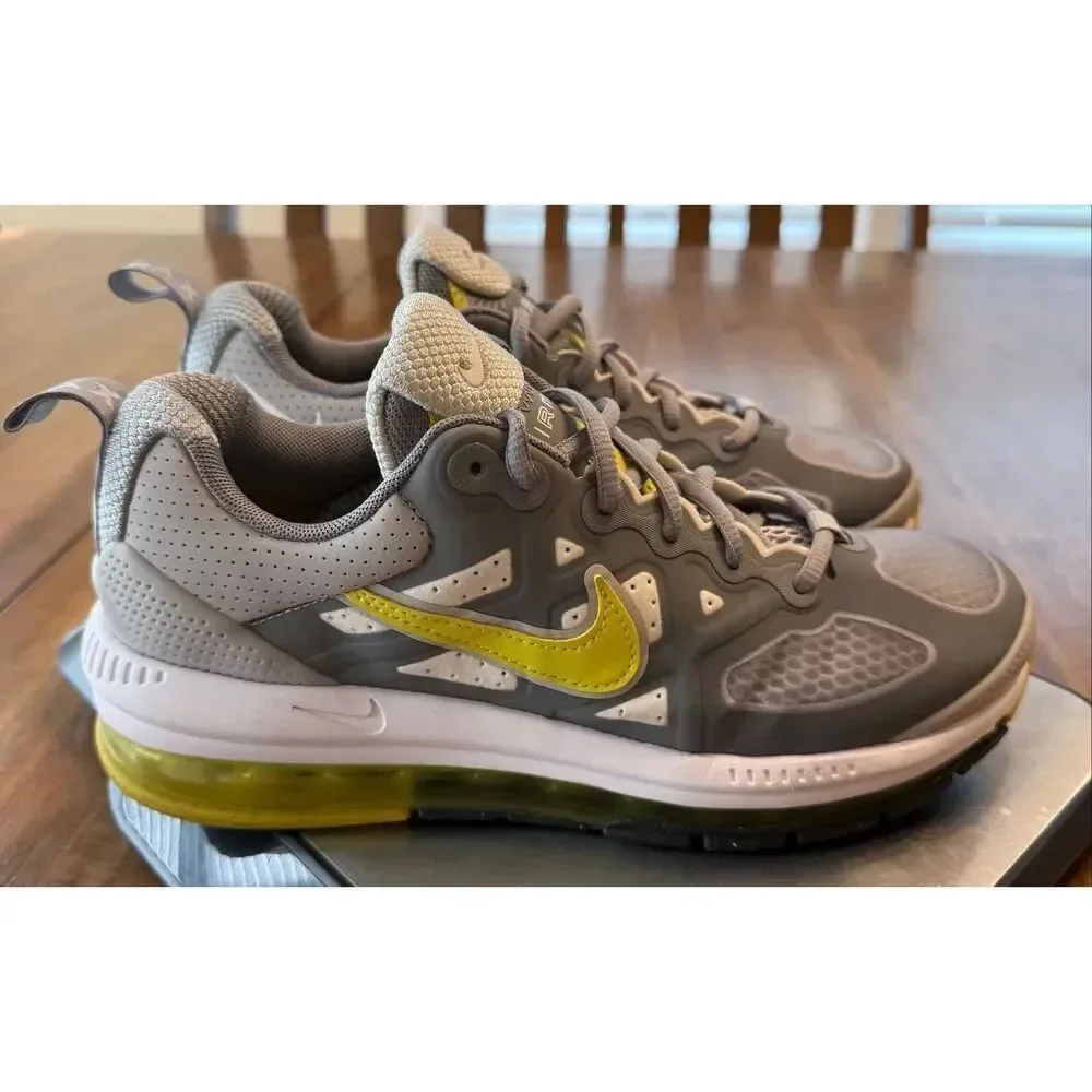 Nike Air Max Genome Size 6.5 Grey Fog High Voltage CW1648-005 Men’s Sneakers EC